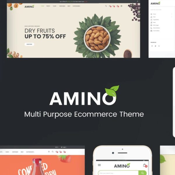 Amino – Organic & Food WordPress Theme