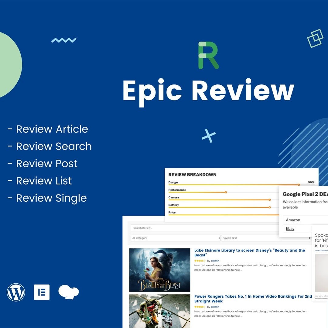 Epic Review – WordPress Plugin